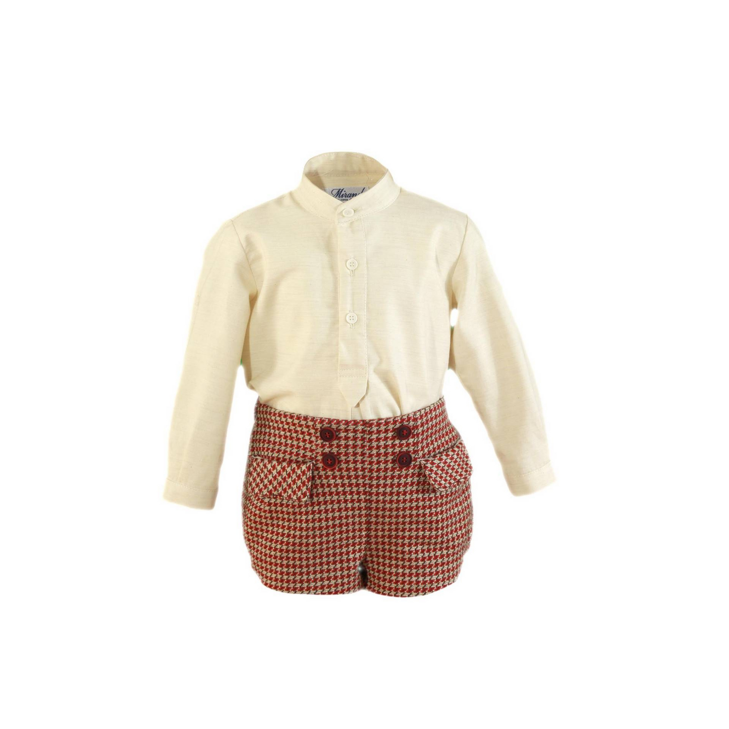 2-delt sett med skjorte og shorts